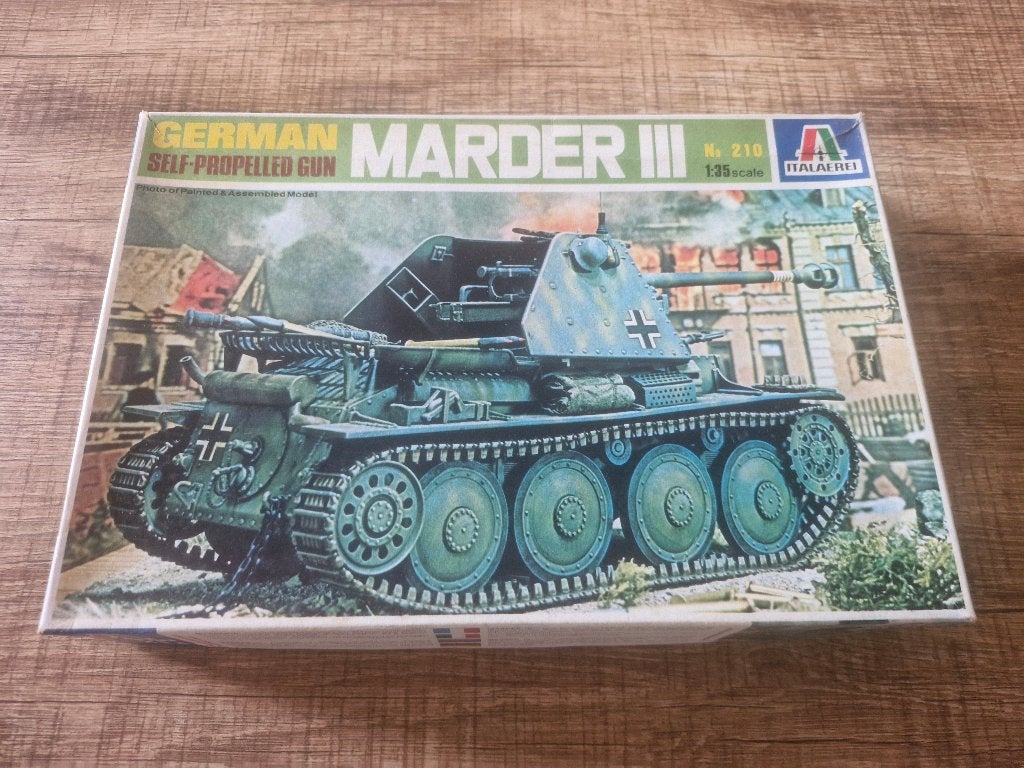Italeri 1/35 Marder III German Self-propelled Gun, Hobby en Vrije tijd, Modelbouw | Auto's en Voertuigen, Tank, Italeri, 1:32 tot 1:50