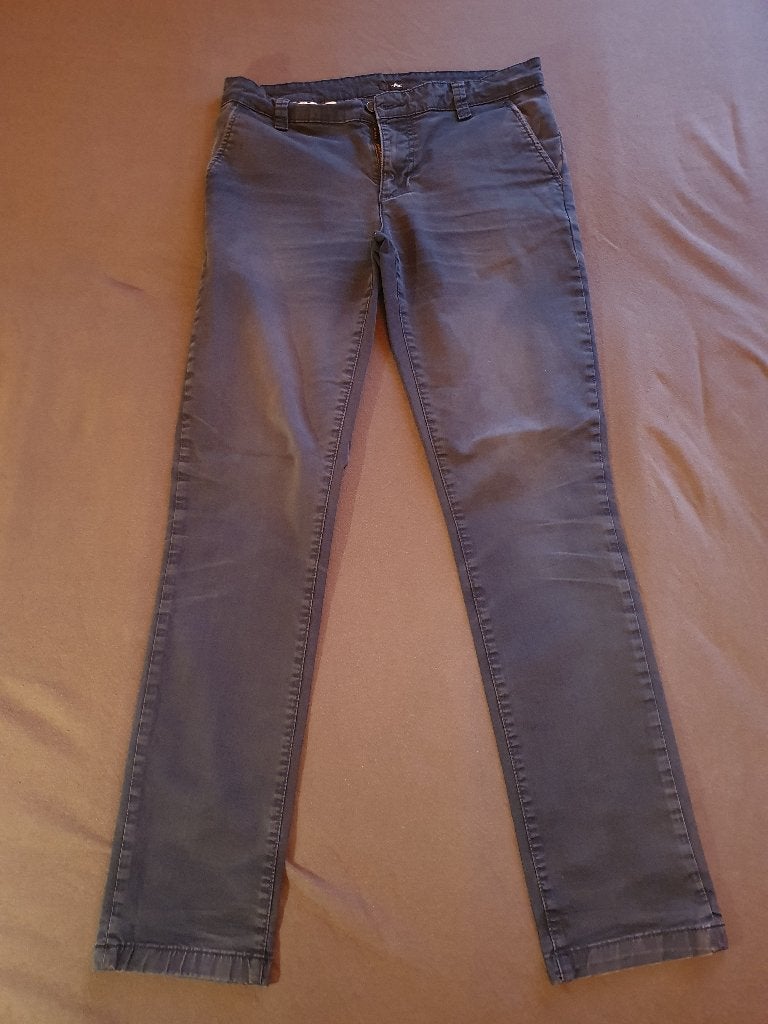 lange, blauwe broek, Kleding | Heren, Broeken en Pantalons, Ophalen, Blauw, Overige maten, Gedragen