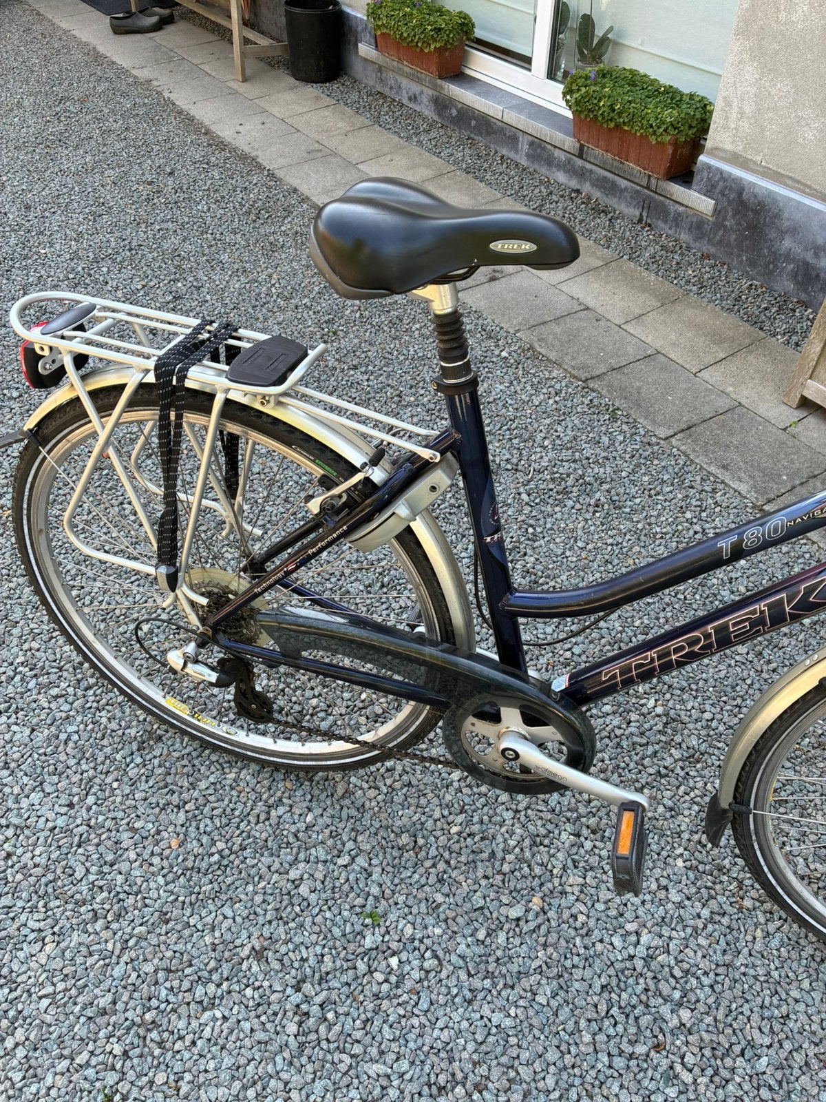 Trek donkerblauw, Gebruikt, Velgrem, 47 tot 50 cm, Versnellingen