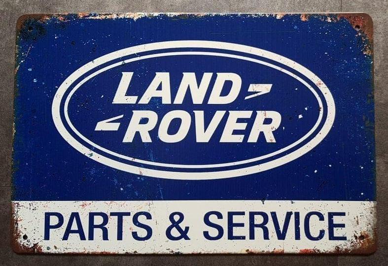 PANNEAU DE DÉCORATION LAND ROVER PARTS & SERVICE E/A SALE, Enlèvement ou Envoi, Neuf, Panneau publicitaire
