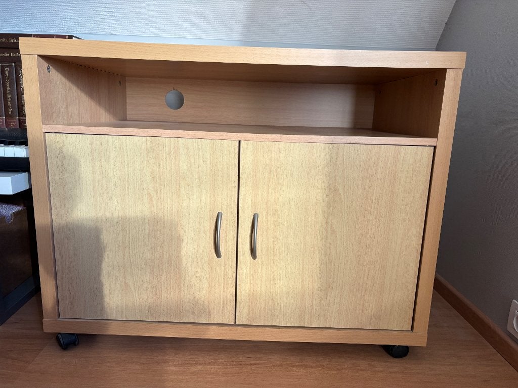 Tv kastje op wieltjes, Moins de 100 cm, Comme neuf, Enlèvement, 50 à 100 cm