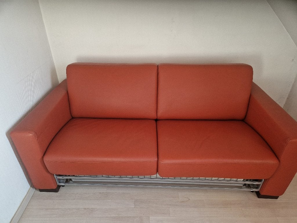 Sofa, Ophalen, Gebruikt, Tweepersoons, Véritable cuir