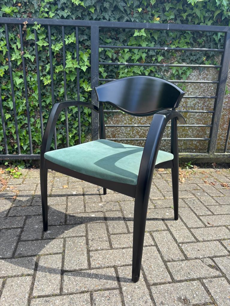 🖤💚 6 vintage design stoelen (setprijs), Huis en Inrichting, Stoelen, Zo goed als nieuw, Leer, Wit, Ophalen