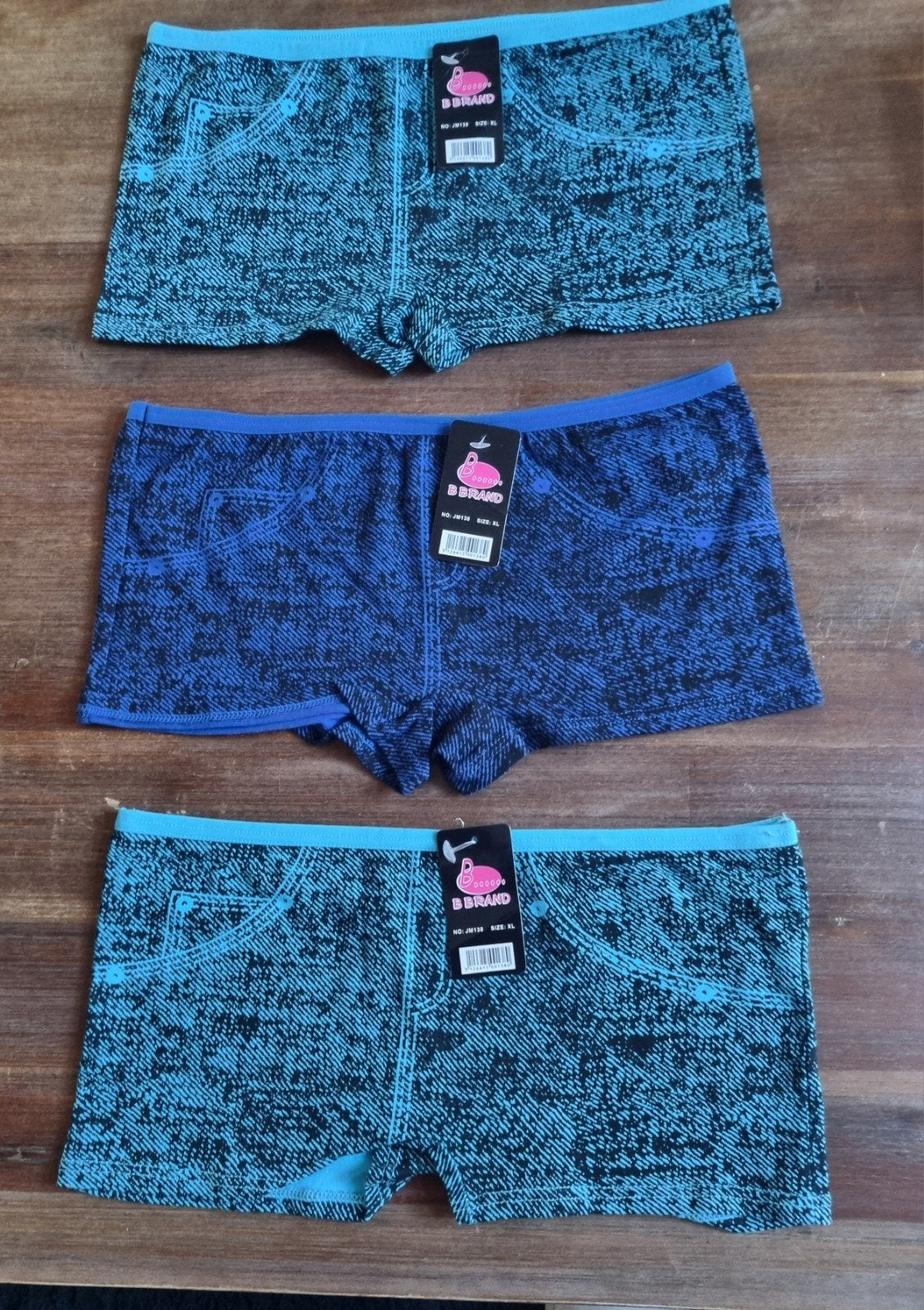 Boxers B.BRAND 3X NEW pour femmes, taille XL, B.Brand, Enlèvement ou Envoi, Bleu, Pantalon ou Short