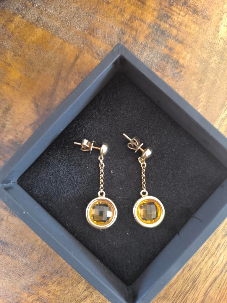 Oorbellen 18k, Ophalen, Goud, Goud