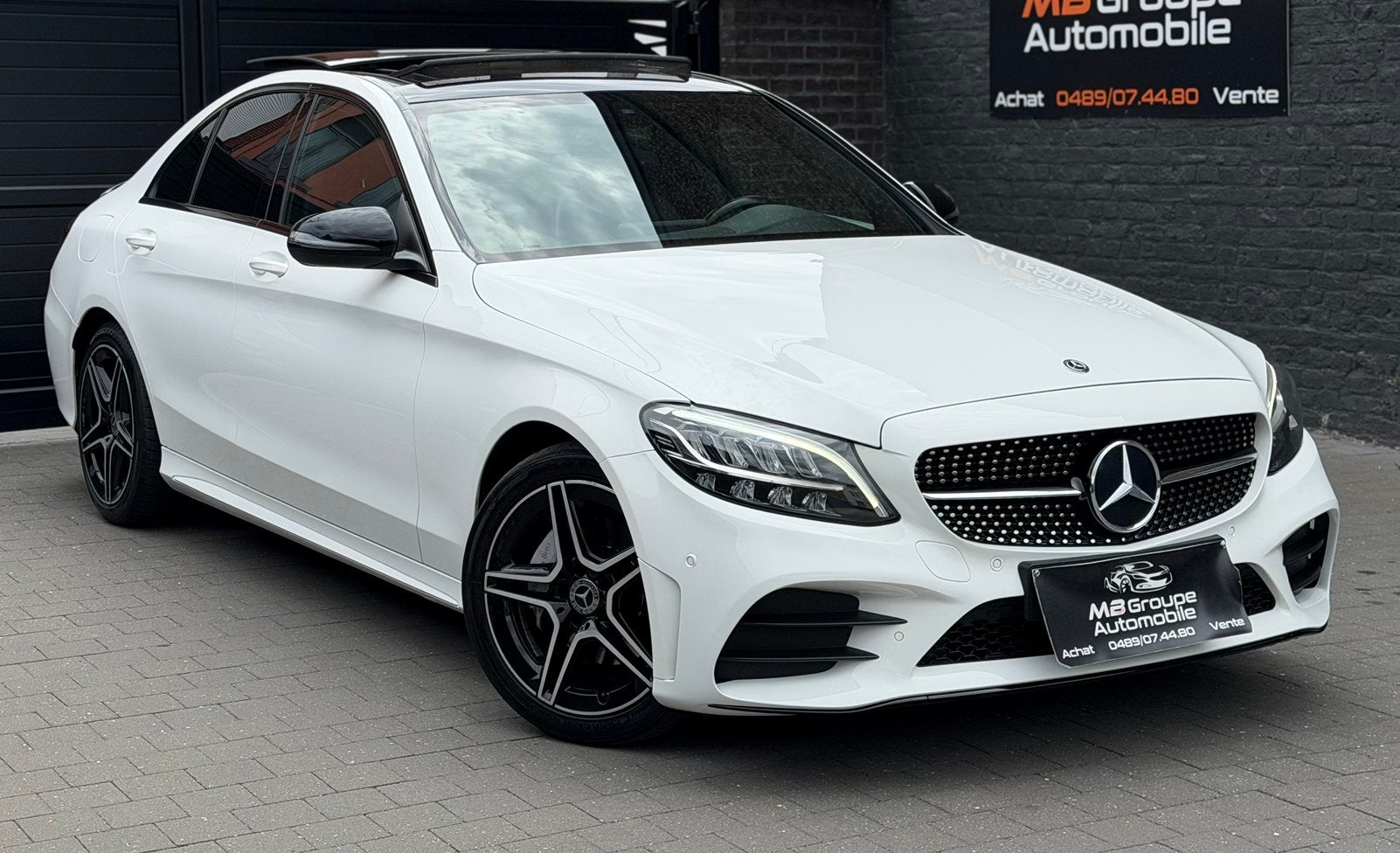Mercedes-Benz C 200 D / LED / PANO / Pack Night / Full AMG, Autos, Mercedes-Benz, Achat, Euro 6, Entreprise, Noir