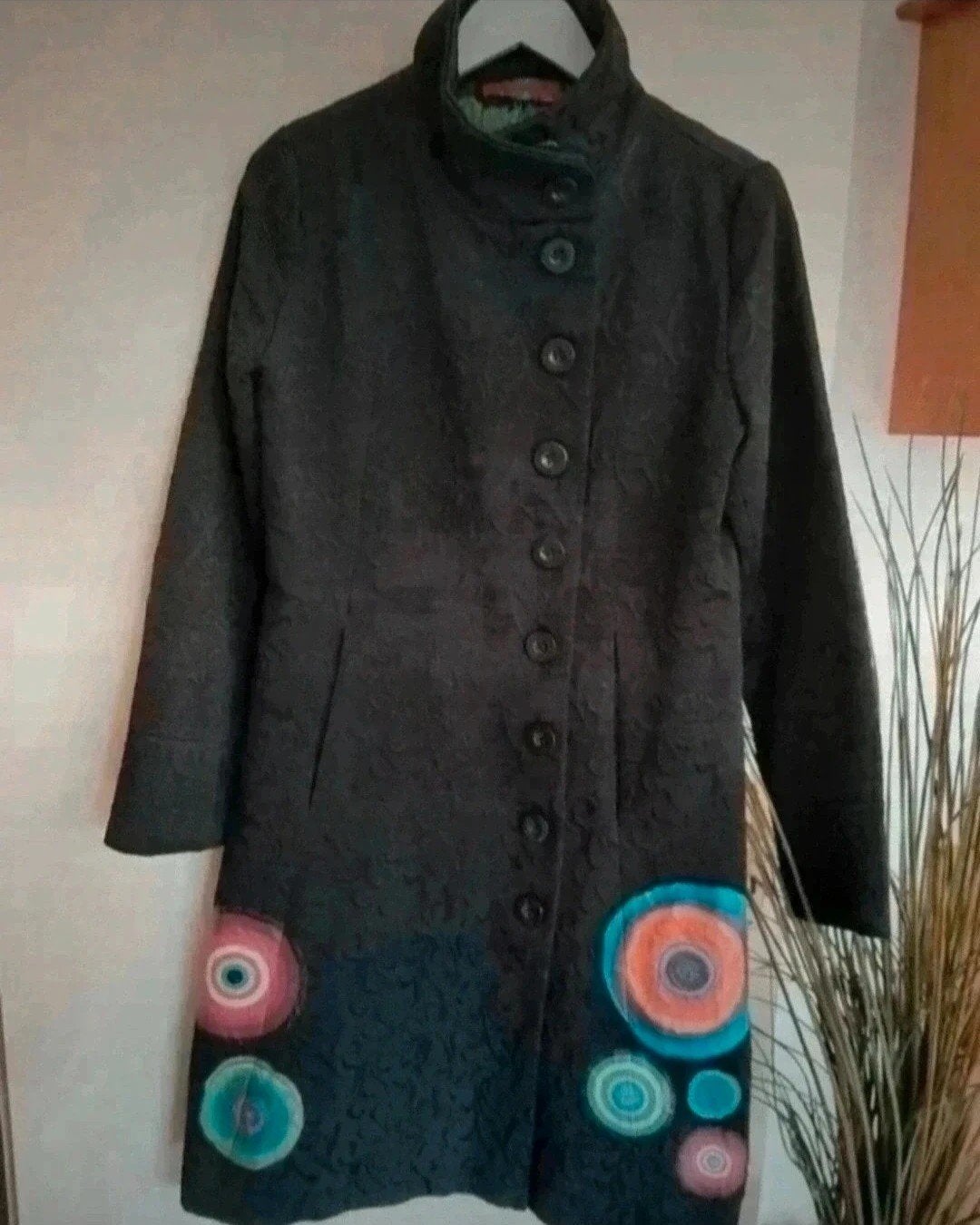 Long manteau Desigual, Ophalen of Verzenden, Zwart