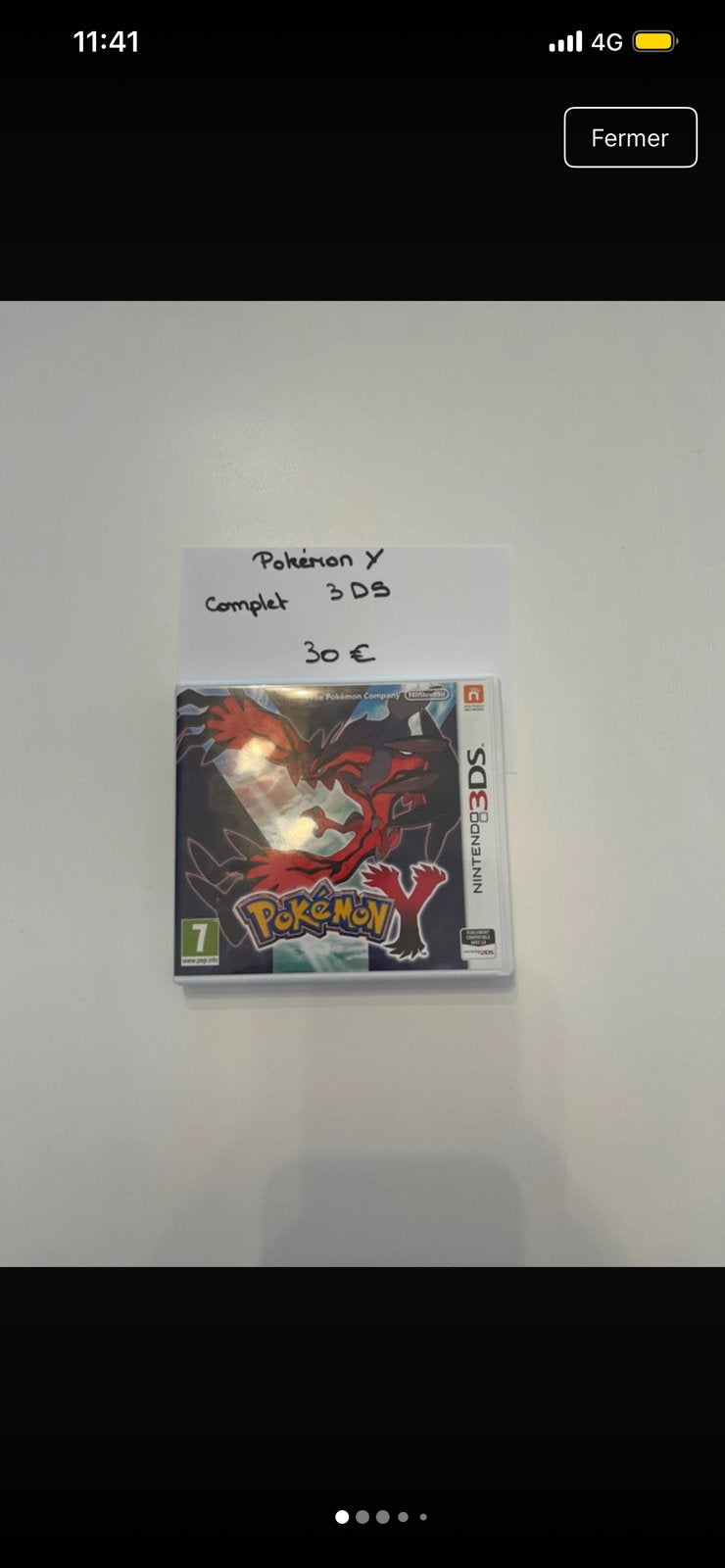 Pokémon Y, Enlèvement ou Envoi, Comme neuf