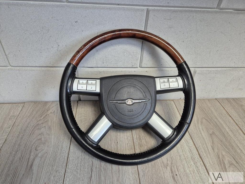 Chrysler 300c 300 c  houten stuur met airbag en knoppen €75, Auto-onderdelen, Besturing, Chrysler, Gebruikt, Ophalen of Verzenden