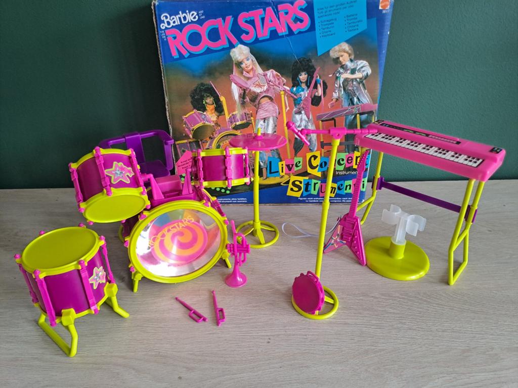 Vintage Barbie Mattel 1986 Rock Stars Live Concert, Verzamelen, Ophalen