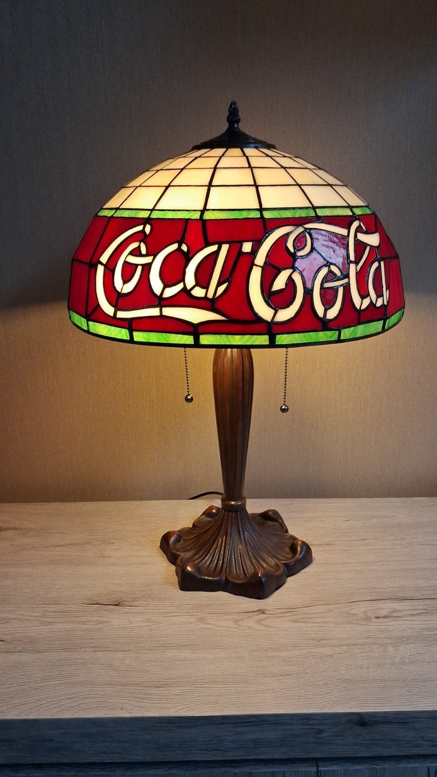 coca cola tifanylamp, Ophalen