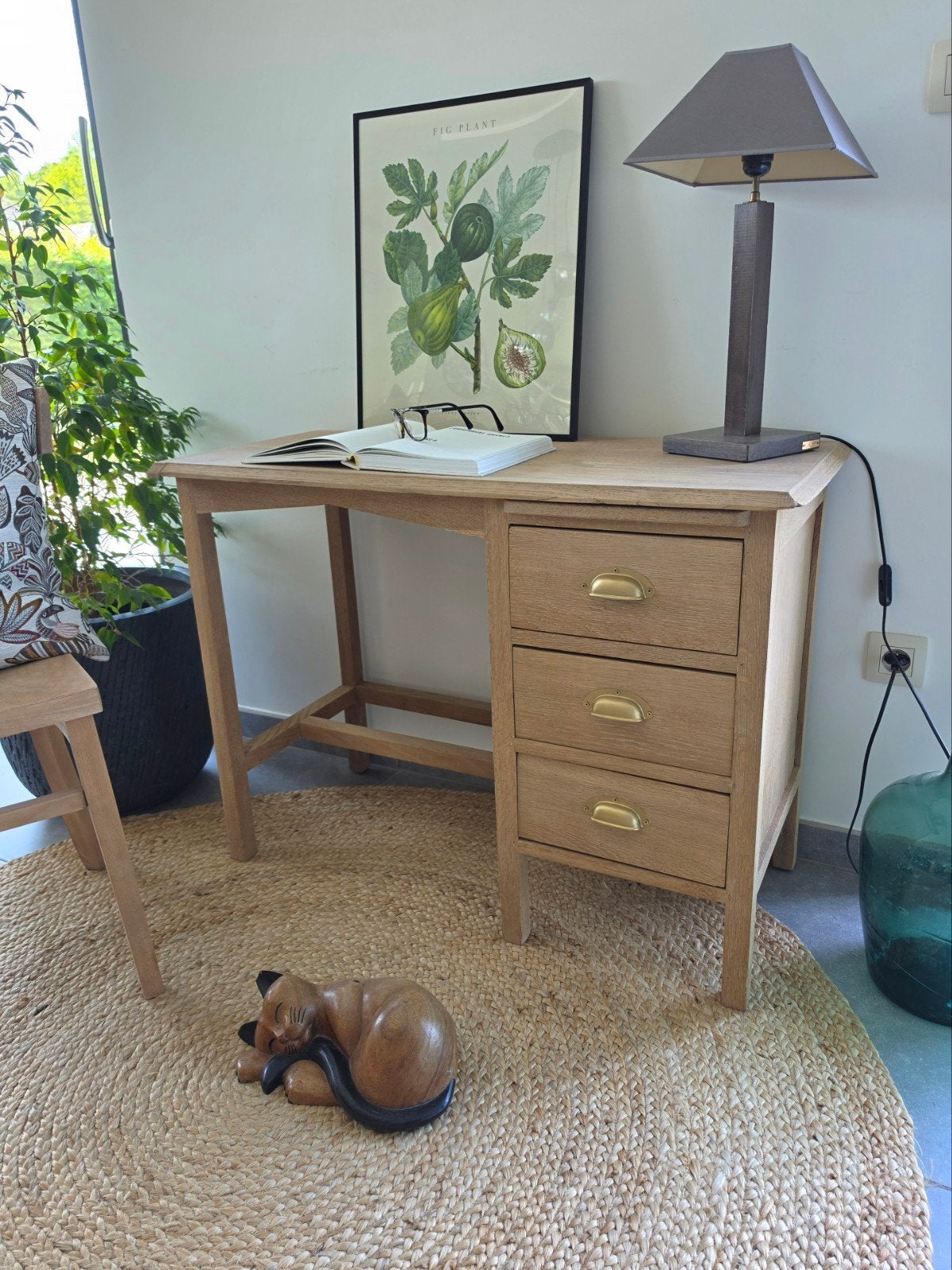 Bureau Vintage, Maison & Meubles, Bureaux, Naturel, Bois, Enlèvement