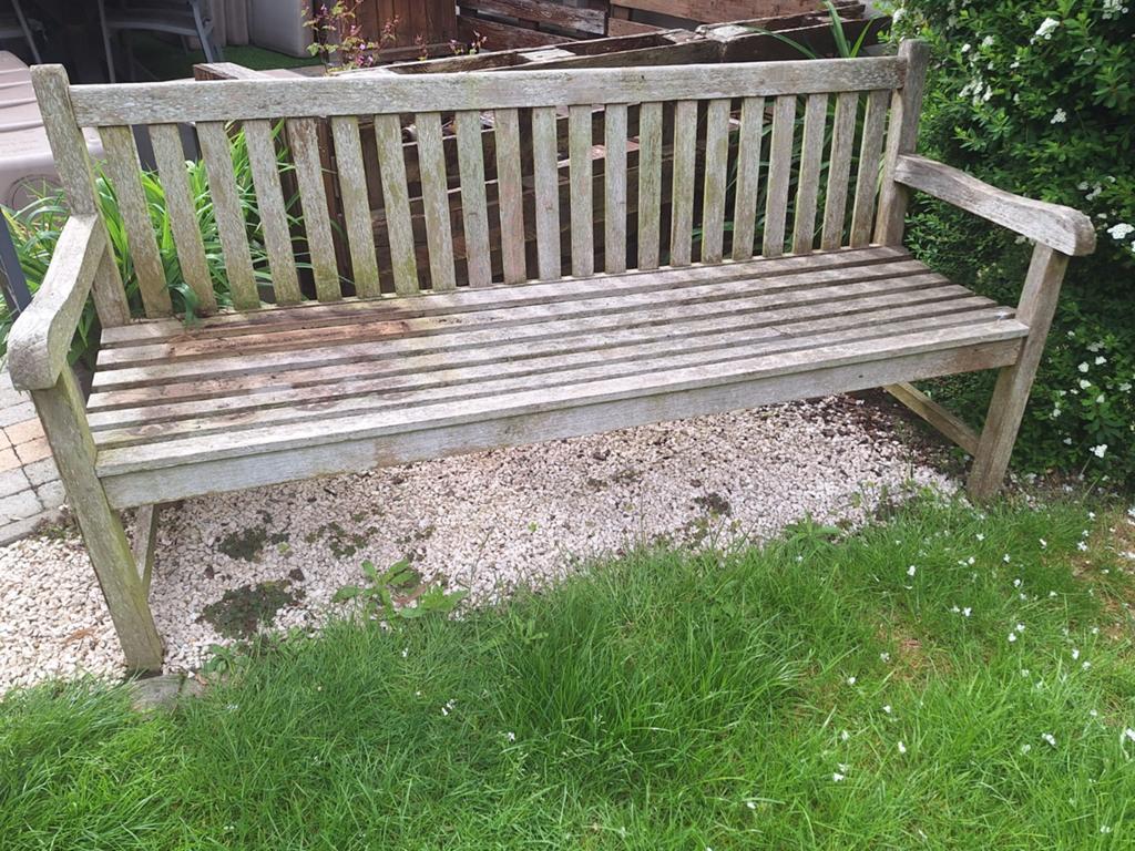Tuinbank teak, Tuin en Terras, Ophalen