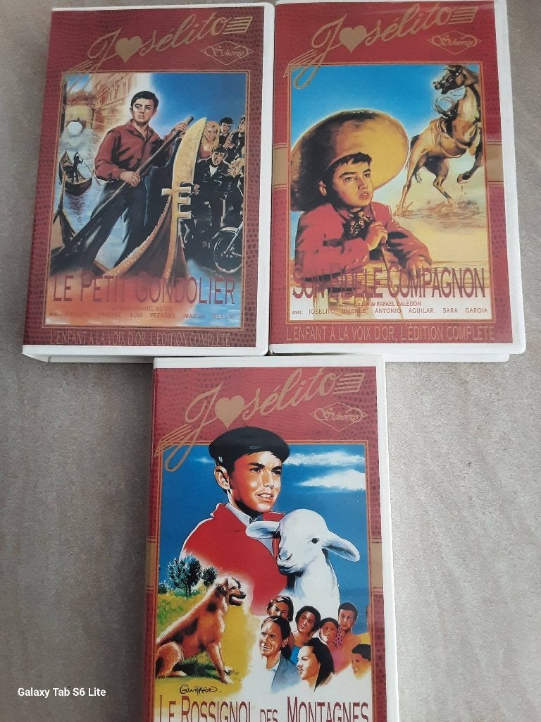 lot de 3 cassettes VHS films JOSELITO, Envoi, Utilisé, Musique, VHS