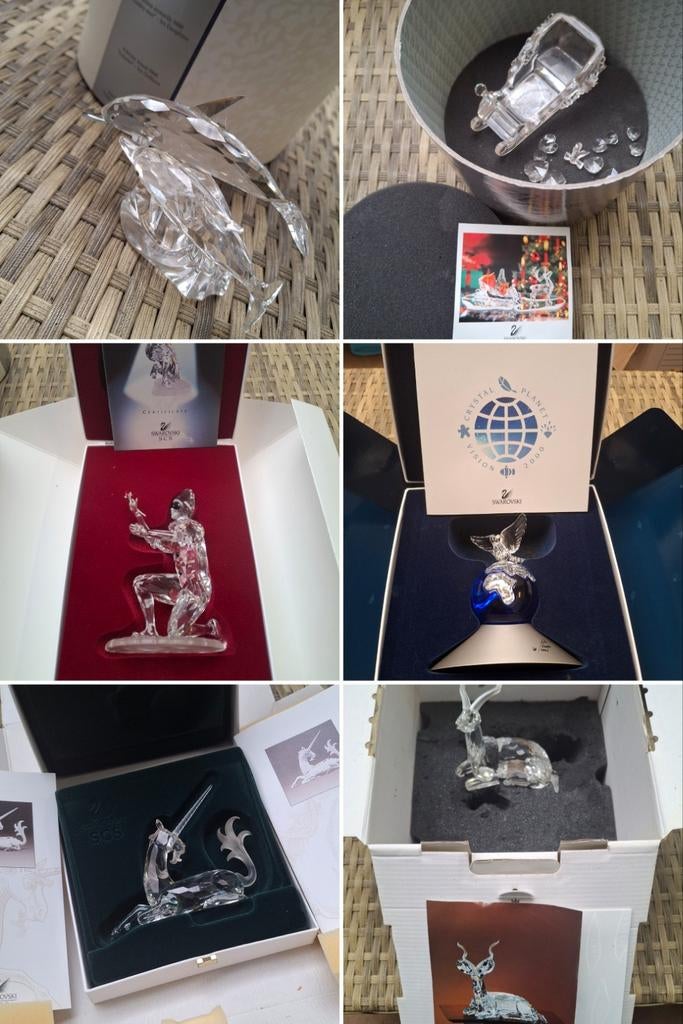 Méga collection de +/- 176 pièces de Swarovski. Par pièce ou, Enlèvement, Utilisé, Figurine