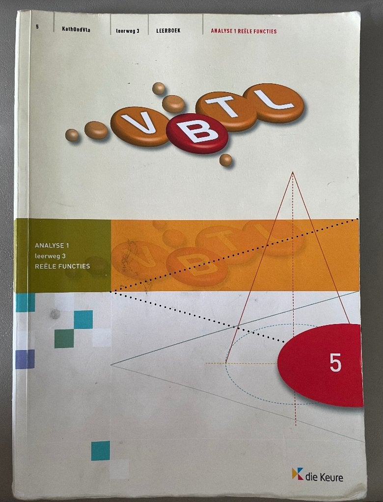 VBTL 5 Analyse 1 leerweg 3 Reële functies, Boeken, ASO, Wiskunde A, Die keure, Ophalen