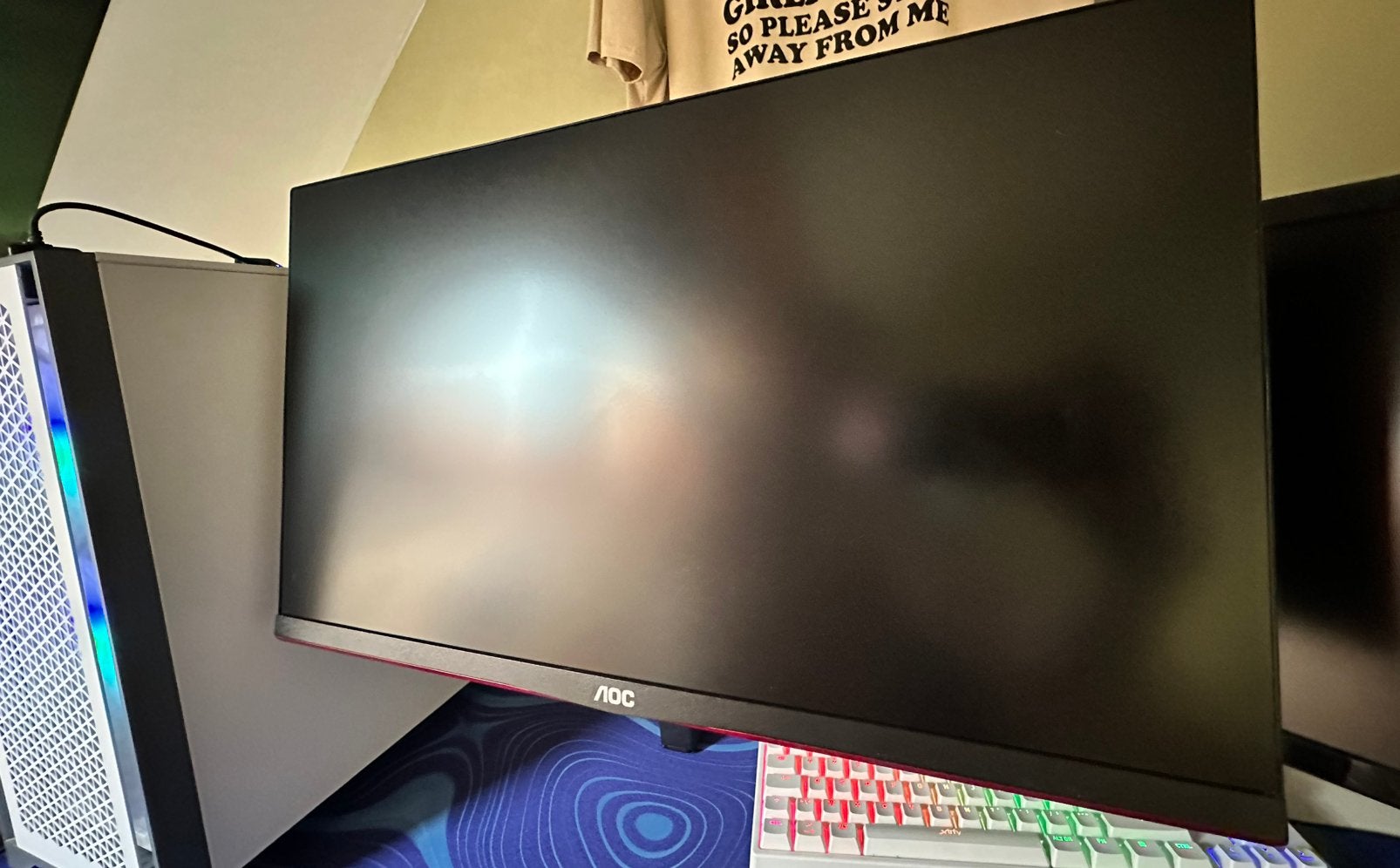 GAMING MONITOR AOC 23,8 L 24G2ZU/BK (240hz), Ophalen, Zo goed als nieuw, Gaming