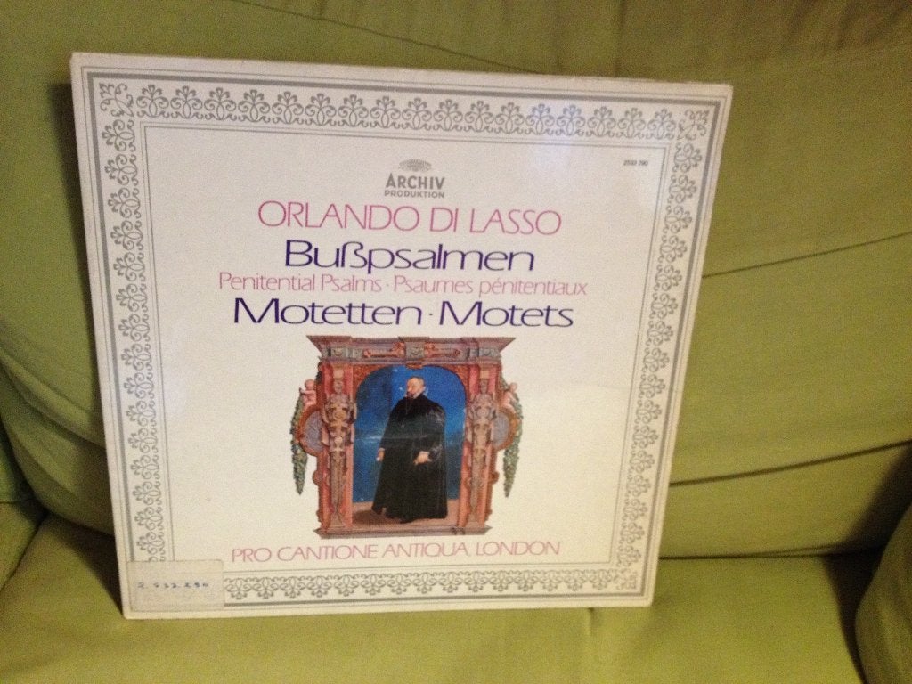 Orlando Di Lasso - Psaumes Pénitentiaux / Motets, Pochette gatefold, Enlèvement ou Envoi, Moyen Âge et Renaissance, Autres compositeurs
