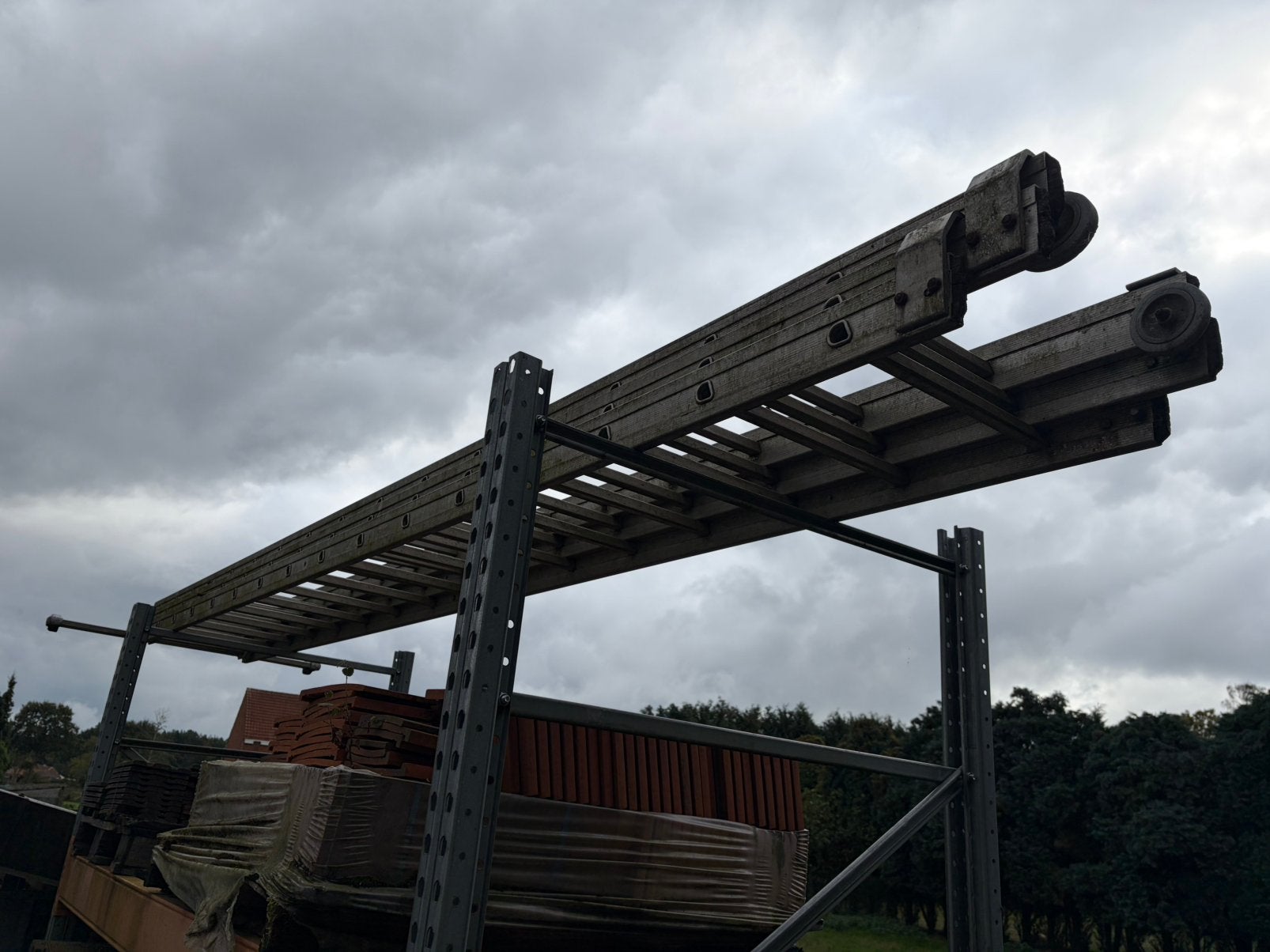 Aluminium ladder, Doe-het-zelf en Bouw, Ophalen, Gebruikt, Ladder