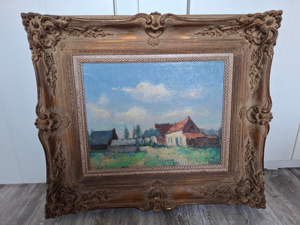 Pieter De Mets (Antwerpen 1880 - Kapellen 1965) Olie paneel, Antiek en Kunst, Ophalen