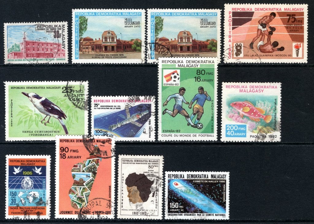 MADAGASCAR Lot zegels gestempeld, Verzenden, Overige landen, Gestempeld
