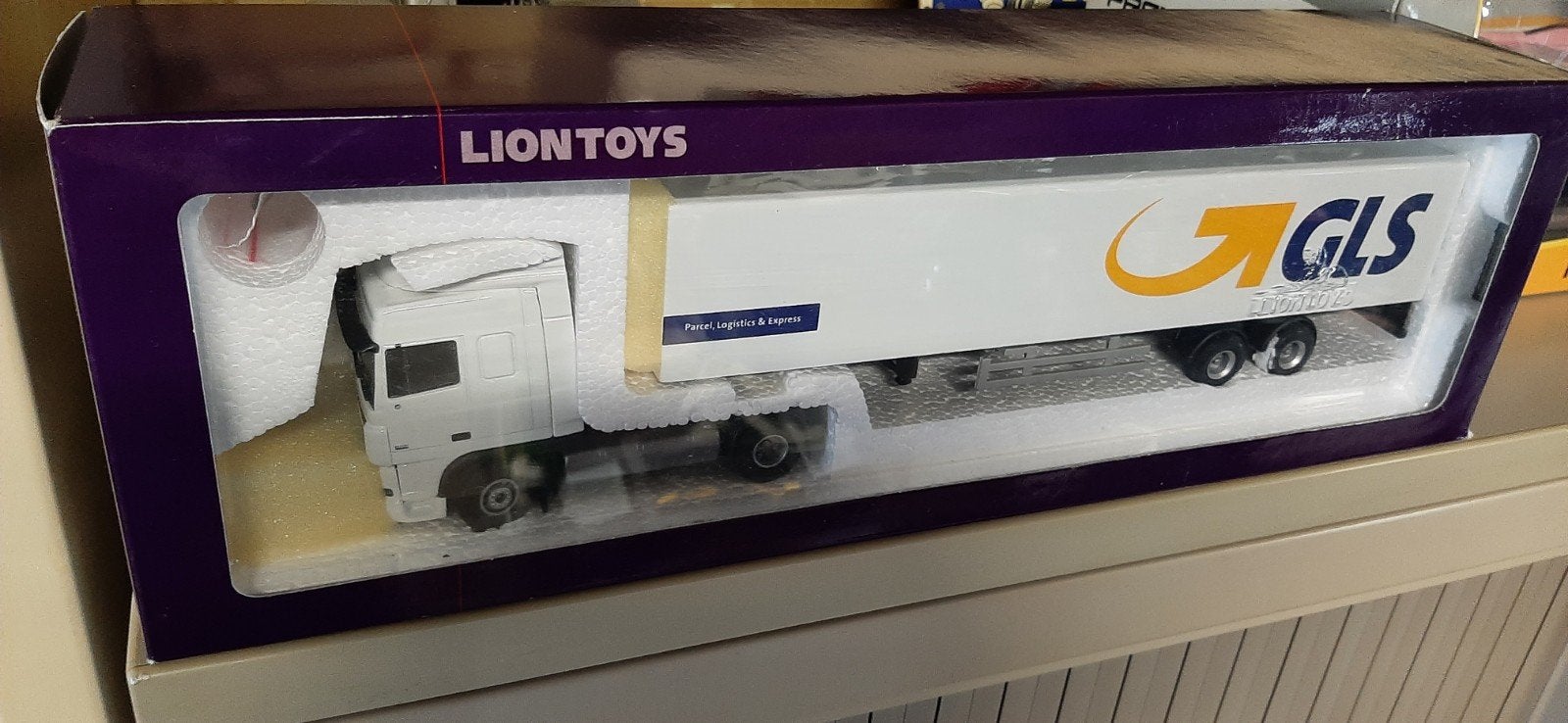 LION TOYS TRUCK DAF XF GLS LOGISTICS 1/50 IN OVP, Ophalen, Bus of Vrachtwagen, Lion Toys