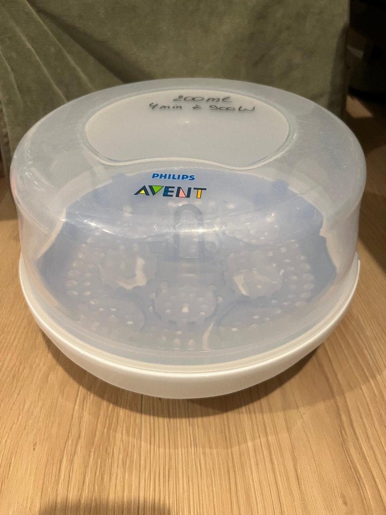 Philips Avent magnetronstoomsterilisator, Ophalen of Verzenden, Zo goed als nieuw, Sterilisator, Philips Avent
