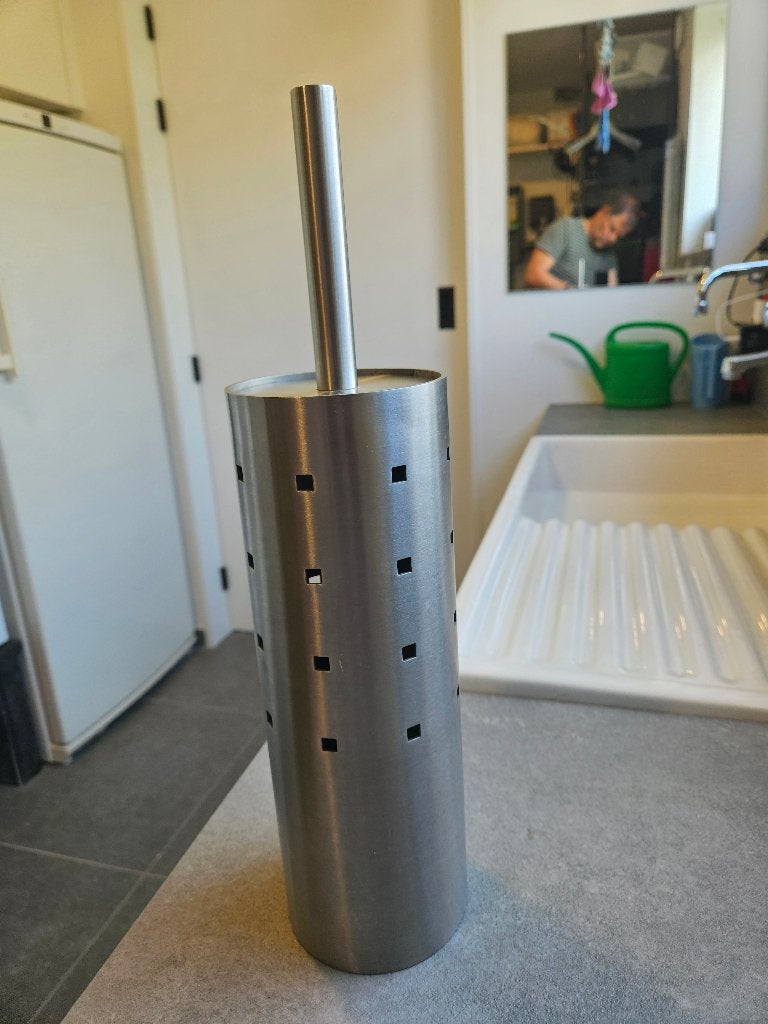 Zack - wc borstel en houder in RVS (inox), Ophalen, Gebruikt, Zilver, Overige merken