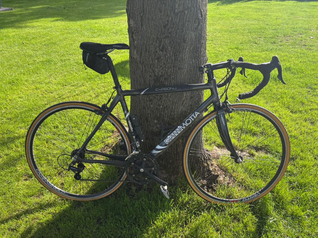 Giannimotta carbono, 28 inch, Gebruikt, 10 tot 15 versnellingen, Velgrem
