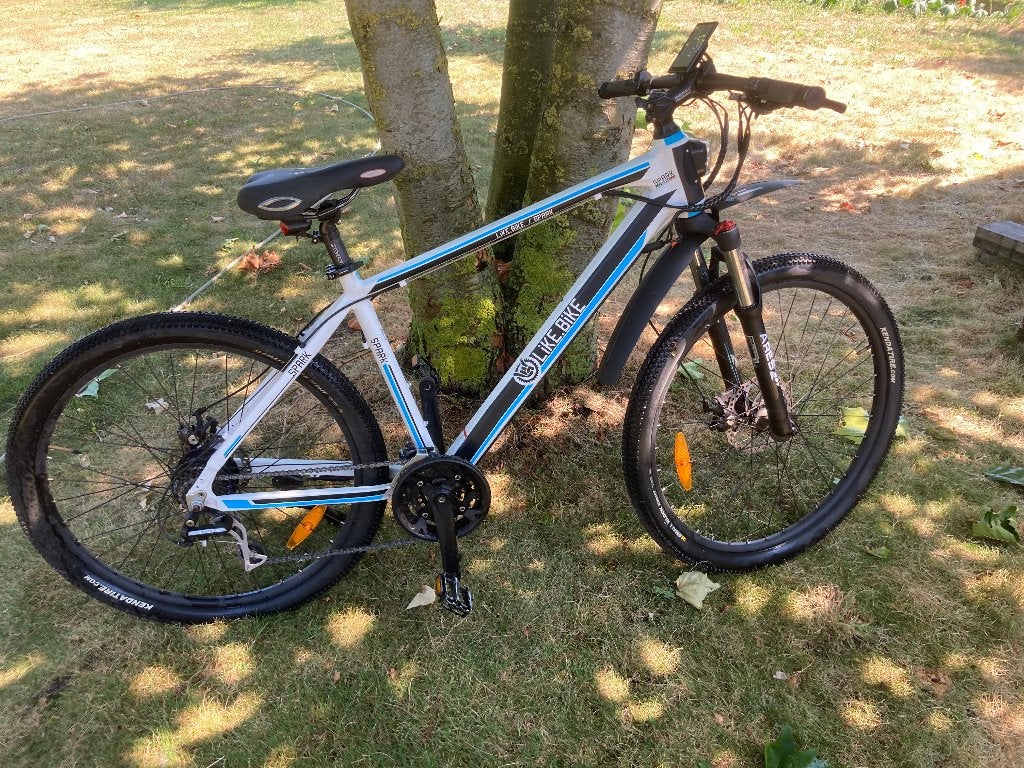 fiets elektrisch ondersteund merk Like Bike maat 27'5", Ophalen, Gebruikt, 10 tot 15 versnellingen, Schijfrem