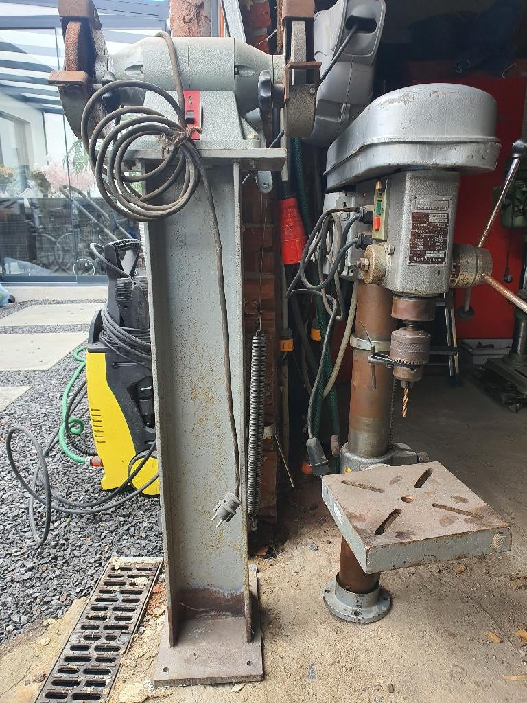 bench drill press dp 514 8 kloomboor + dubelslijp, Doe-het-zelf en Bouw, Ophalen, 600 watt of meer, Variabele snelheid, Zo goed als nieuw