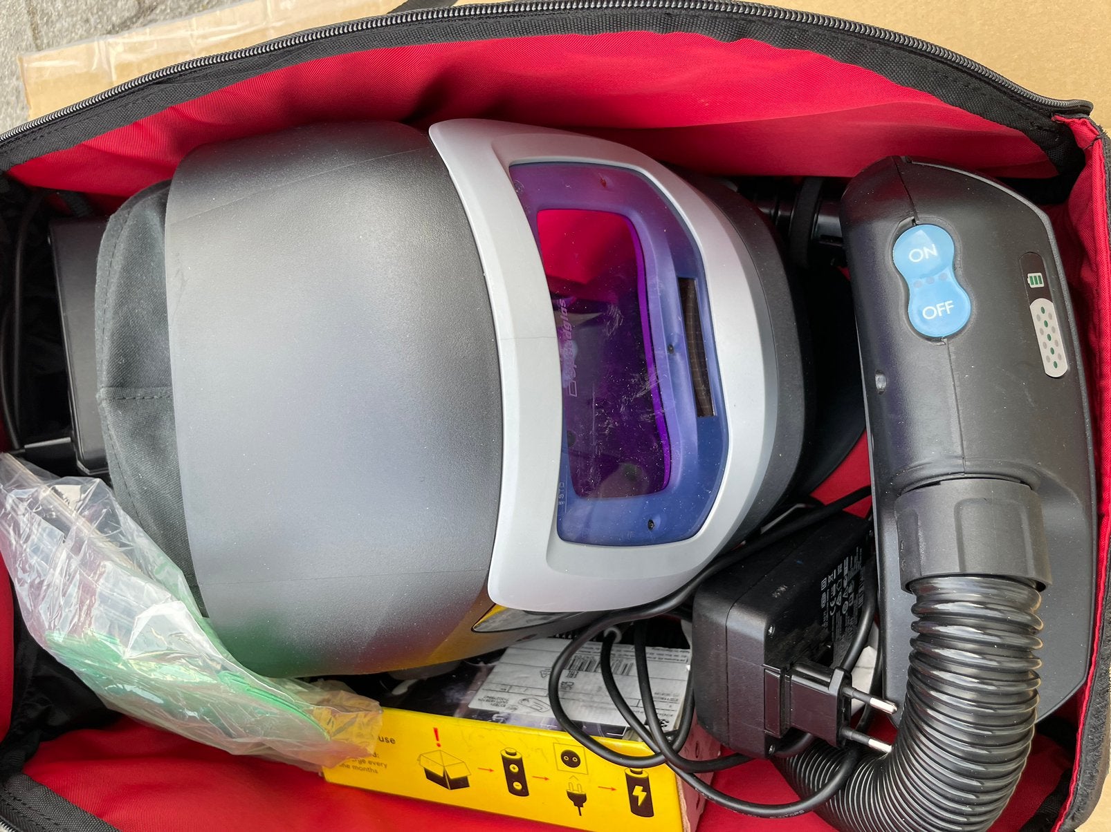 Nieuwe 3M lashelm met adflo, Doe-het-zelf en Bouw, Ophalen, Zo goed als nieuw