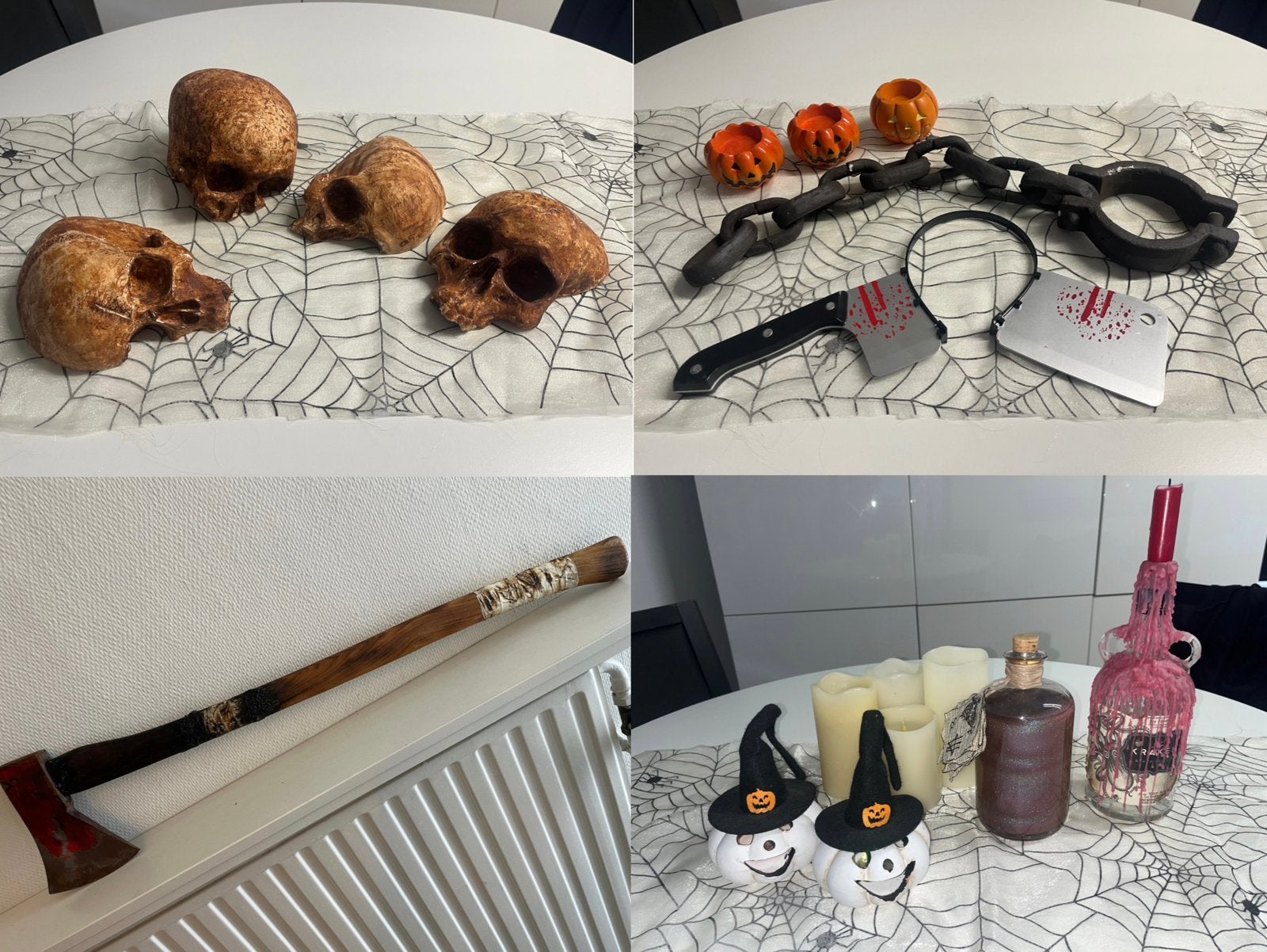 Halloween decoratie, Ophalen