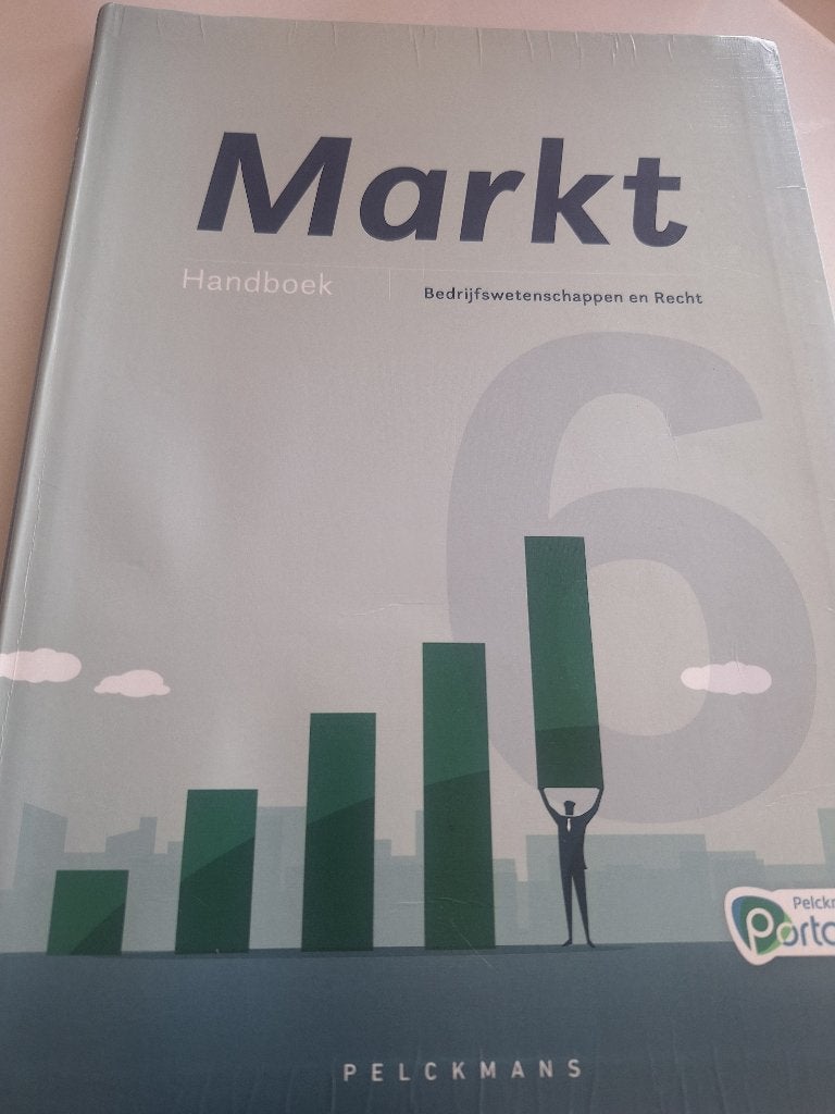 Manuel de sciences commerciales et de droit du marché 6, Livres, Enlèvement ou Envoi, Comme neuf, Secondaire, Pelckmans