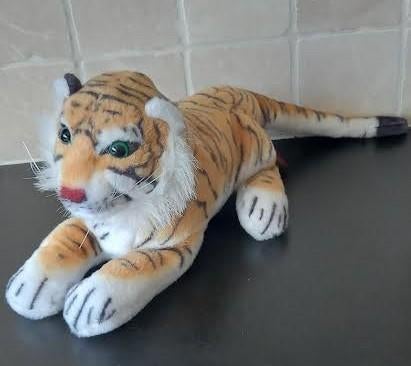knuffel tijger, Kinderen en Baby's, Speelgoed | Knuffels en Pluche, Ophalen of Verzenden, Zo goed als nieuw, Tijger