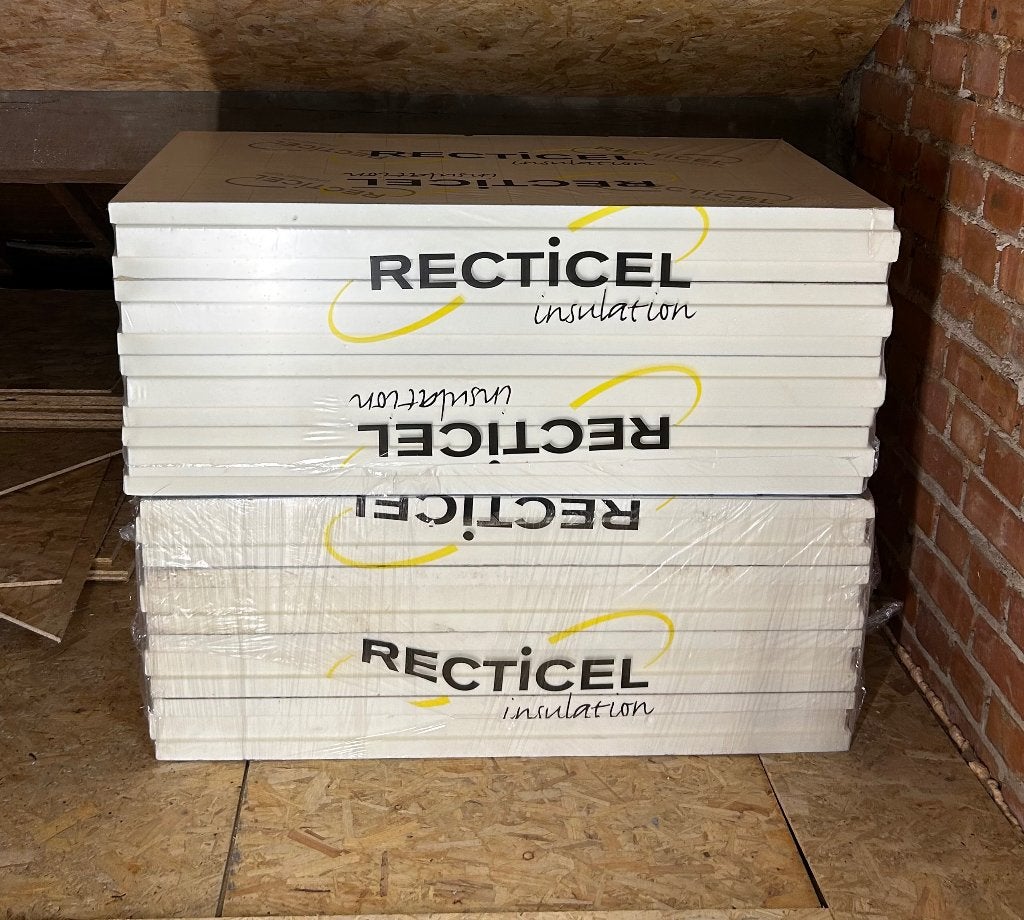 Isolation PIR Recticel 12cm - 72m2, 15 m² ou plus, 8 à 12 cm, Comme neuf, Enlèvement