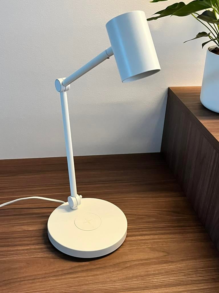 Bureaulamp wit, Huis en Inrichting, Lampen | Tafellampen, Ophalen, Zo goed als nieuw