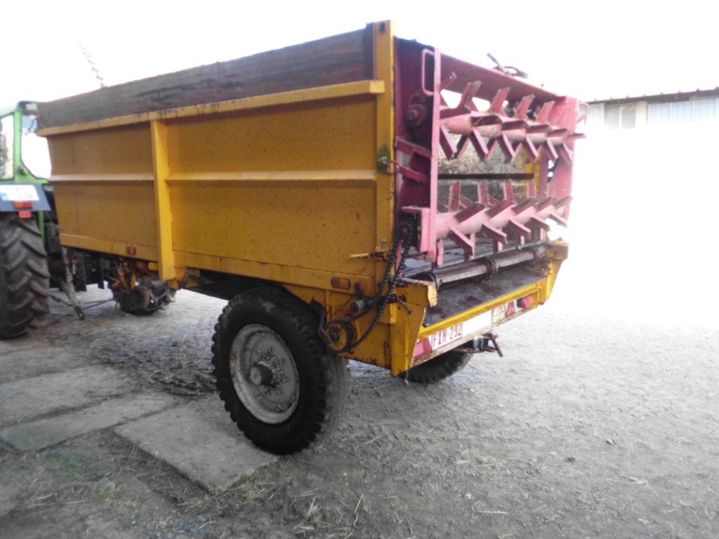 mestwagen record met dubbele molen en achterbert, Ophalen