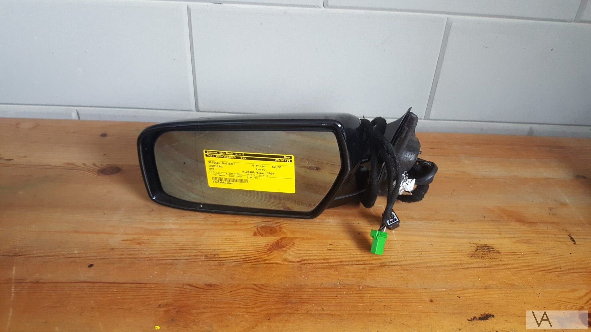 Cadillac CTS 2002 - 2007 spiegel links 11 draden kleur zwart, Cadillac, Gebruikt, -, -