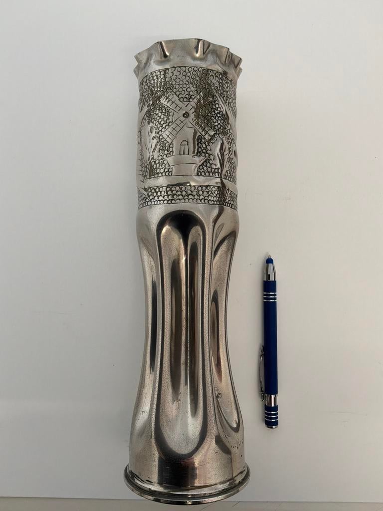 Boîte à art Trench en chrome, Enlèvement ou Envoi