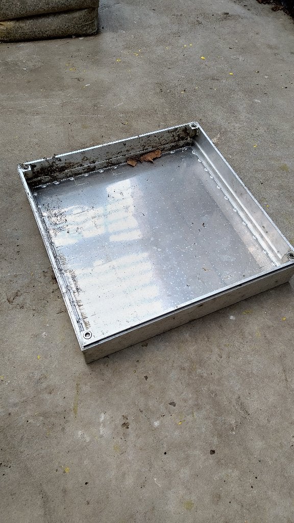 Aluminium Putdeksel gas dicht, Bricolage & Construction, Neuf, 80 mm ou plus, Aluminium, Enlèvement