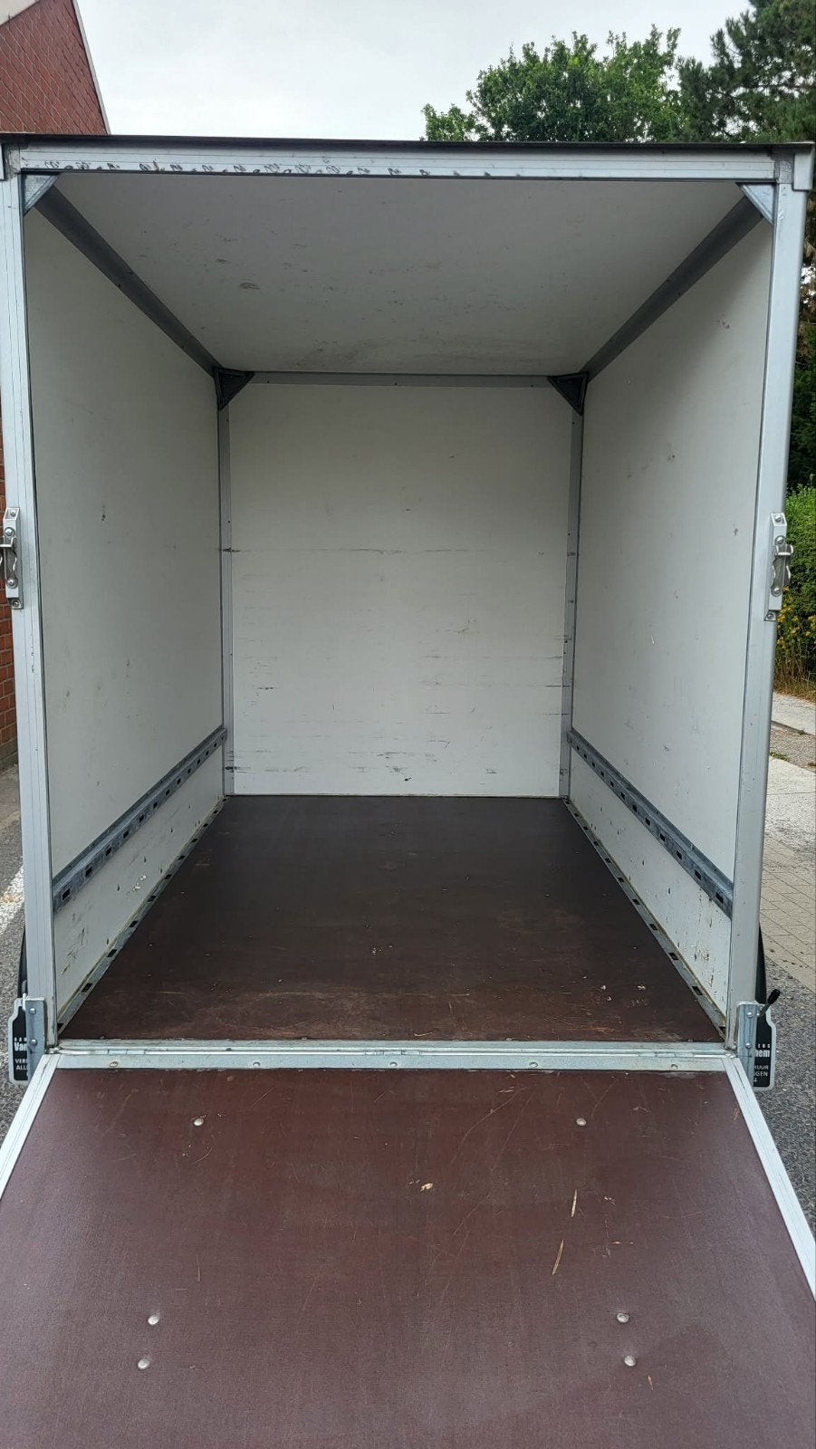 Gesloten dubbelas, remorque aanhangwagen, achterval, 750kg, Auto diversen, Aanhangers en Bagagewagens, Ophalen