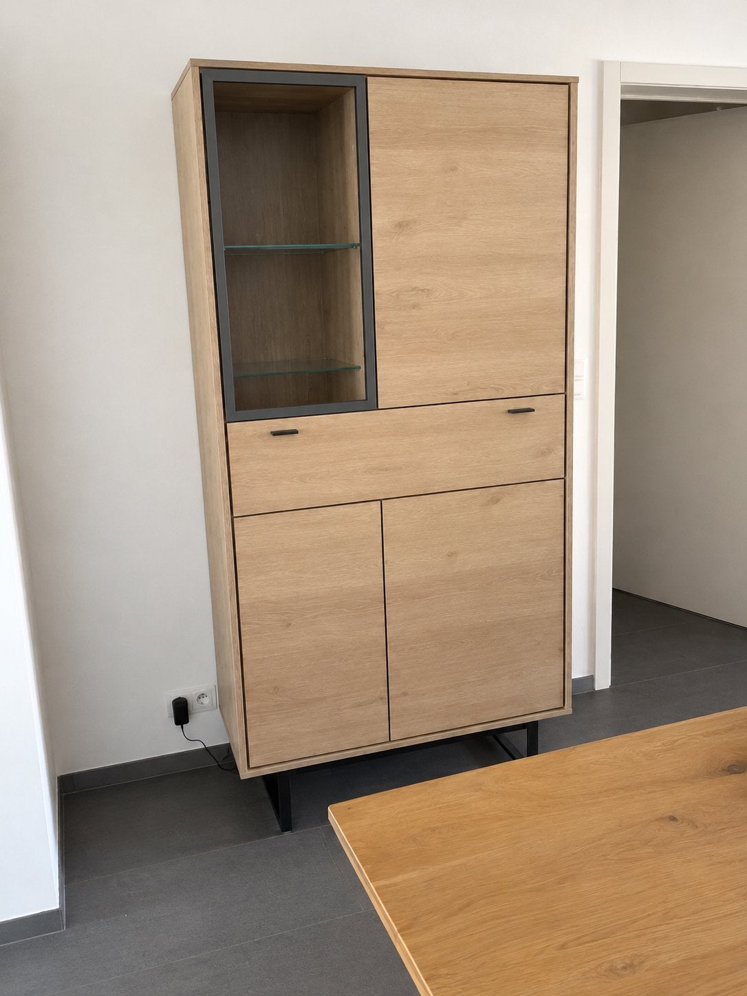 Hoge buffetkast, 25 à 50 cm, Comme neuf, 100 à 150 cm, Enlèvement