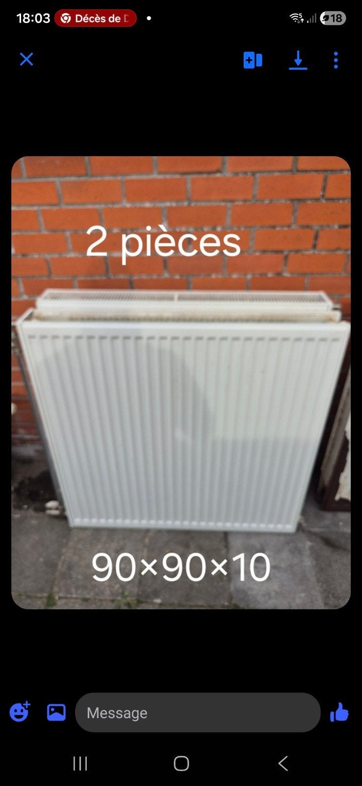 radiateur RADSON, Enlèvement, Utilisé, Radiateur