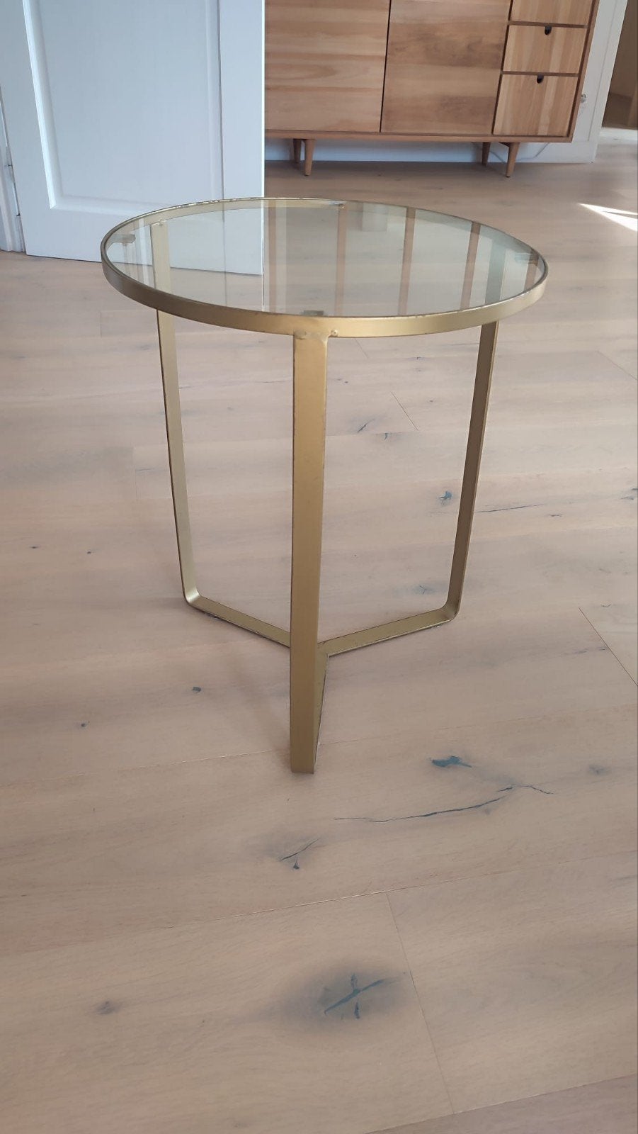 Maisons du Monde bijzettafel, Minder dan 55 cm, Gebruikt, Chic, Rond