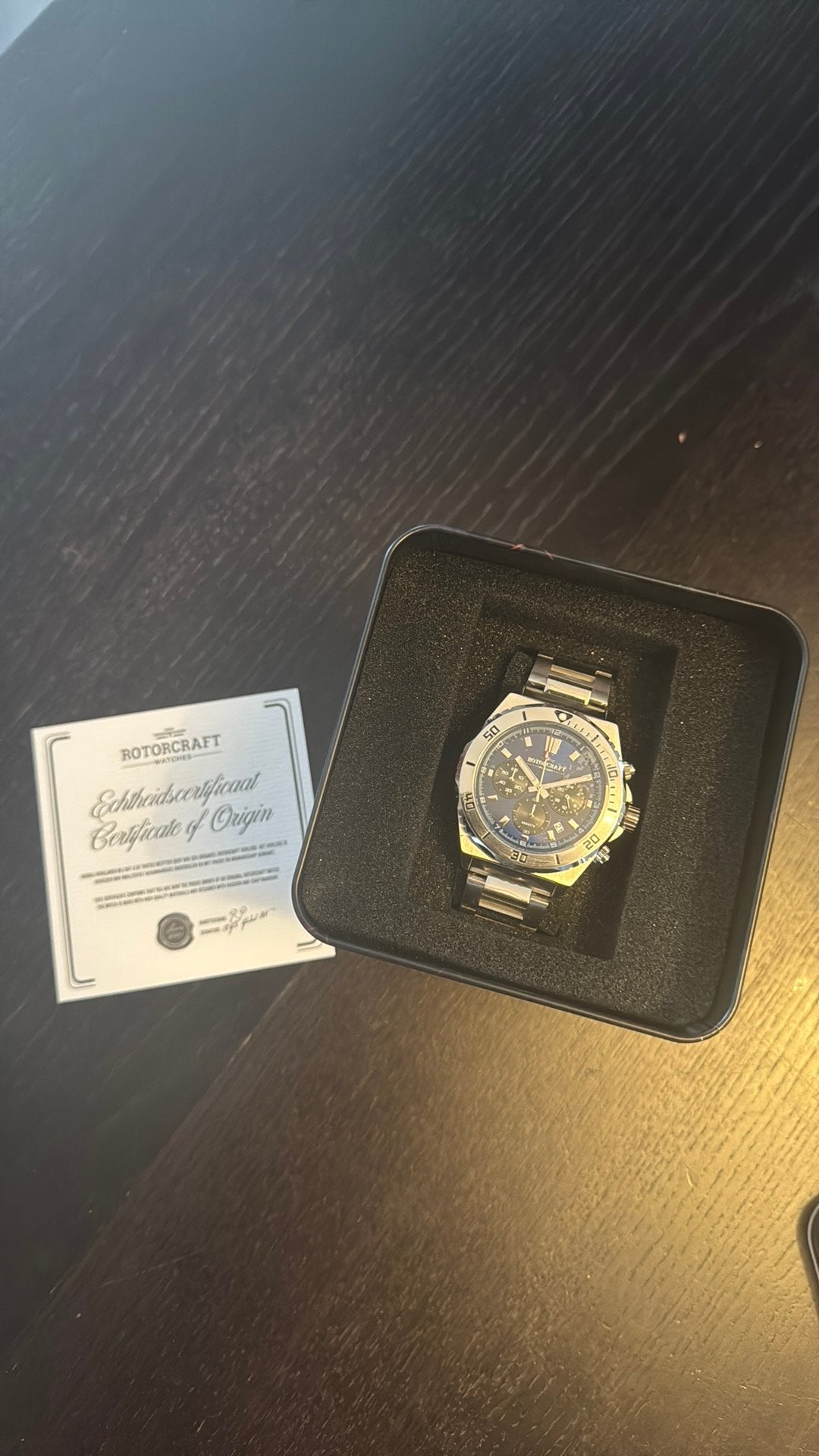Rotorcraft horloge, Handtassen en Accessoires, Horloges | Heren, Overige merken, Staal, Polshorloge, Nieuw