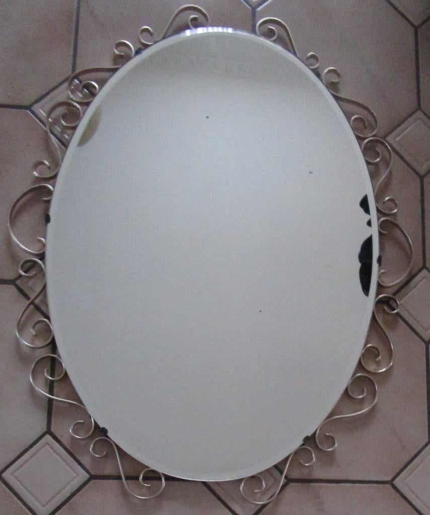 vintage spiegel, Moins de 100 cm, Enlèvement, Utilisé, 50 à 75 cm