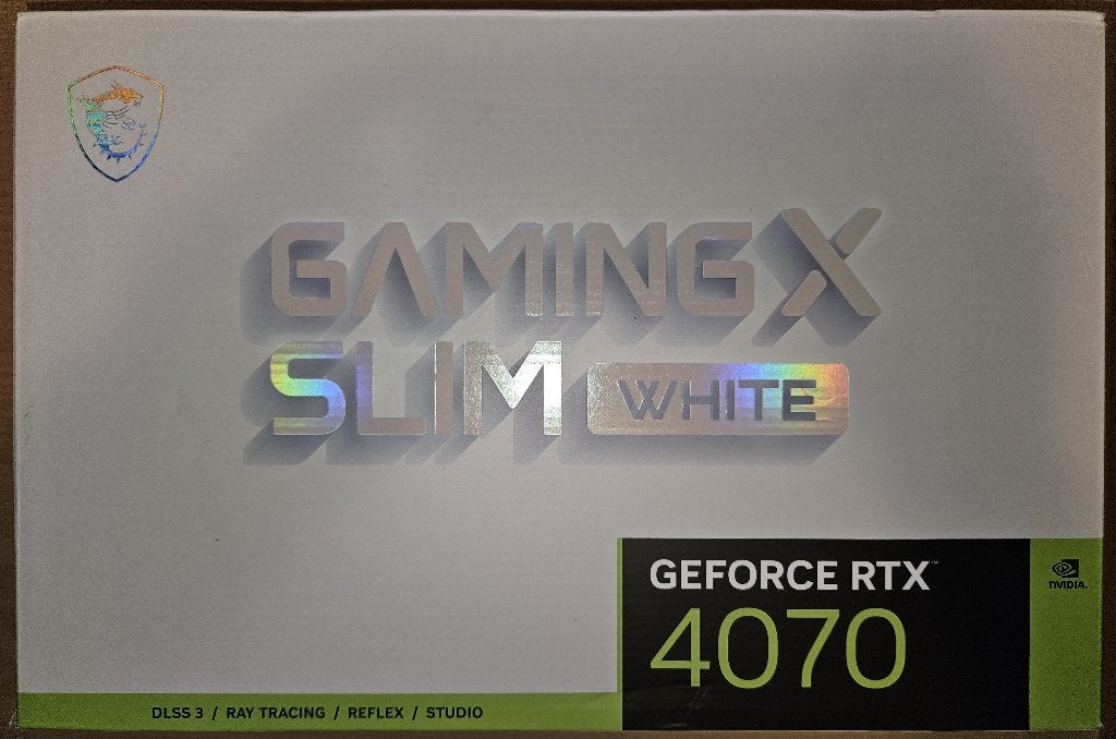 MSI GeForce RTX 4070 Gaming X Slim White – 12 Go GDDR6X, Informatique & Logiciels, GDDR6, PCI-Express 4, Comme neuf, Enlèvement