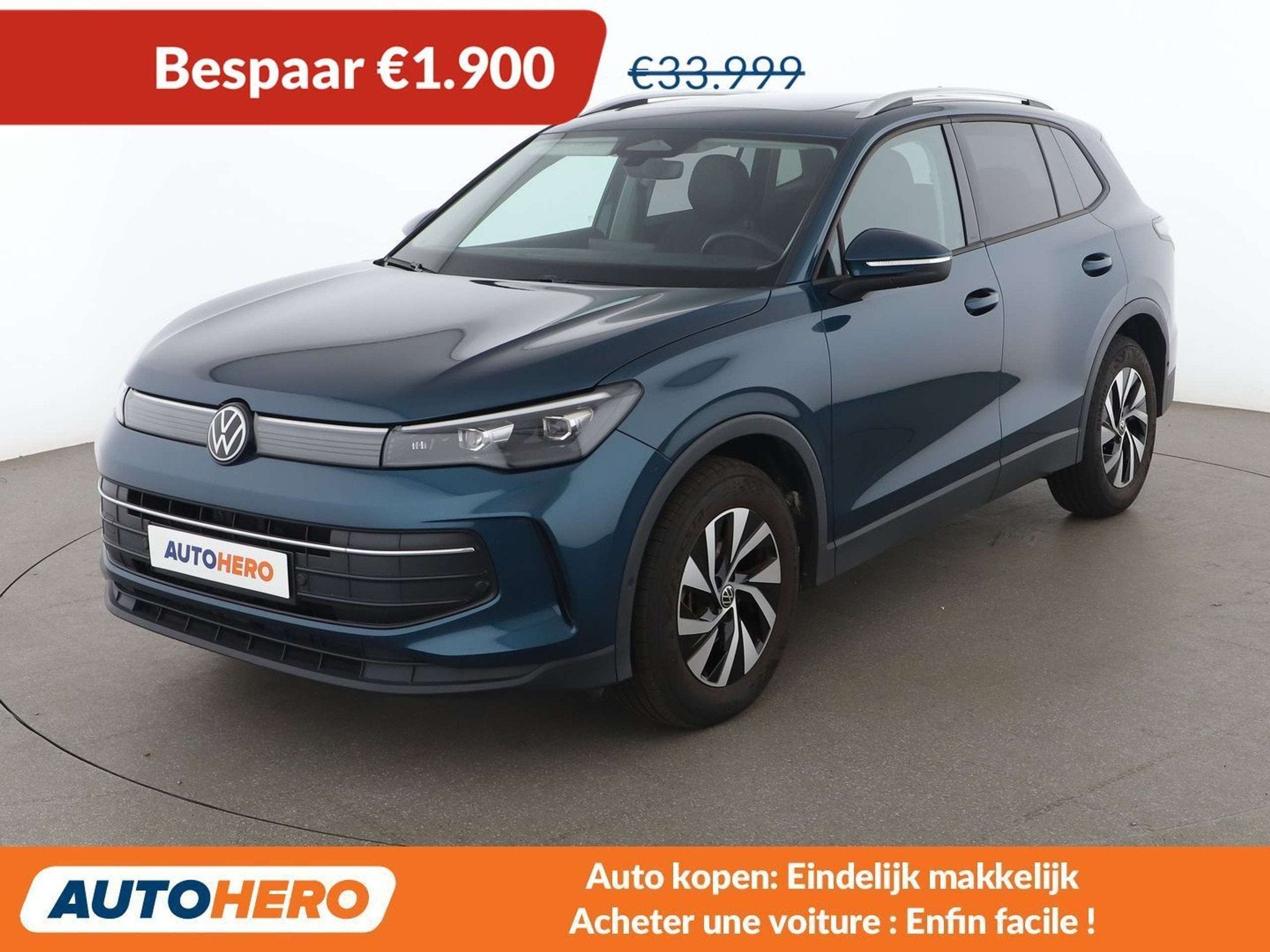 Volkswagen Tiguan 1.5 eTSI ACT Life (bj 2025, automaat), Auto's, Blauw, 96 kW, 5 zetels, 131 pk