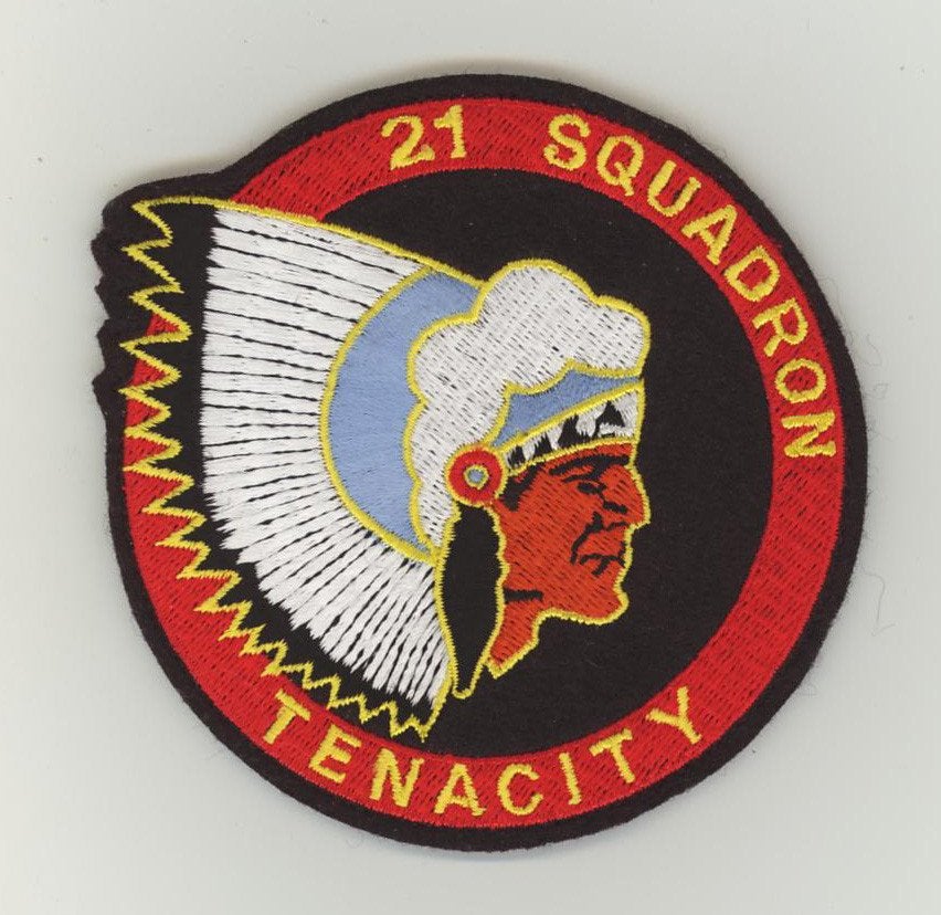 BAF luchtmacht patch 21 squadron VIP kisten Melsbroek, Verzenden, Luchtmacht, Embleem of Badge